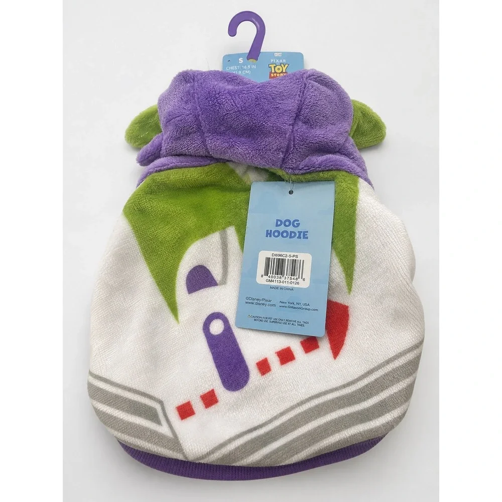 Disney Pixar Toy Story Buzz Lightyear Dog Hoodie Costume Size Small